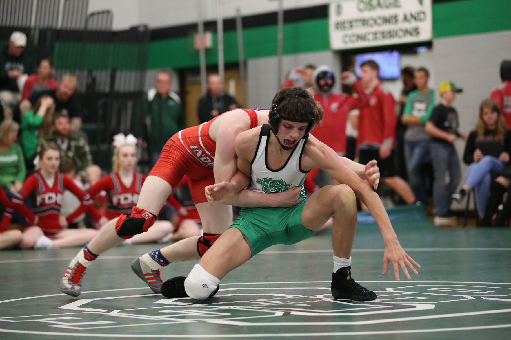 Osage, Forest City, Clarion and New Hampton wrestling, Dec. 22, 2017